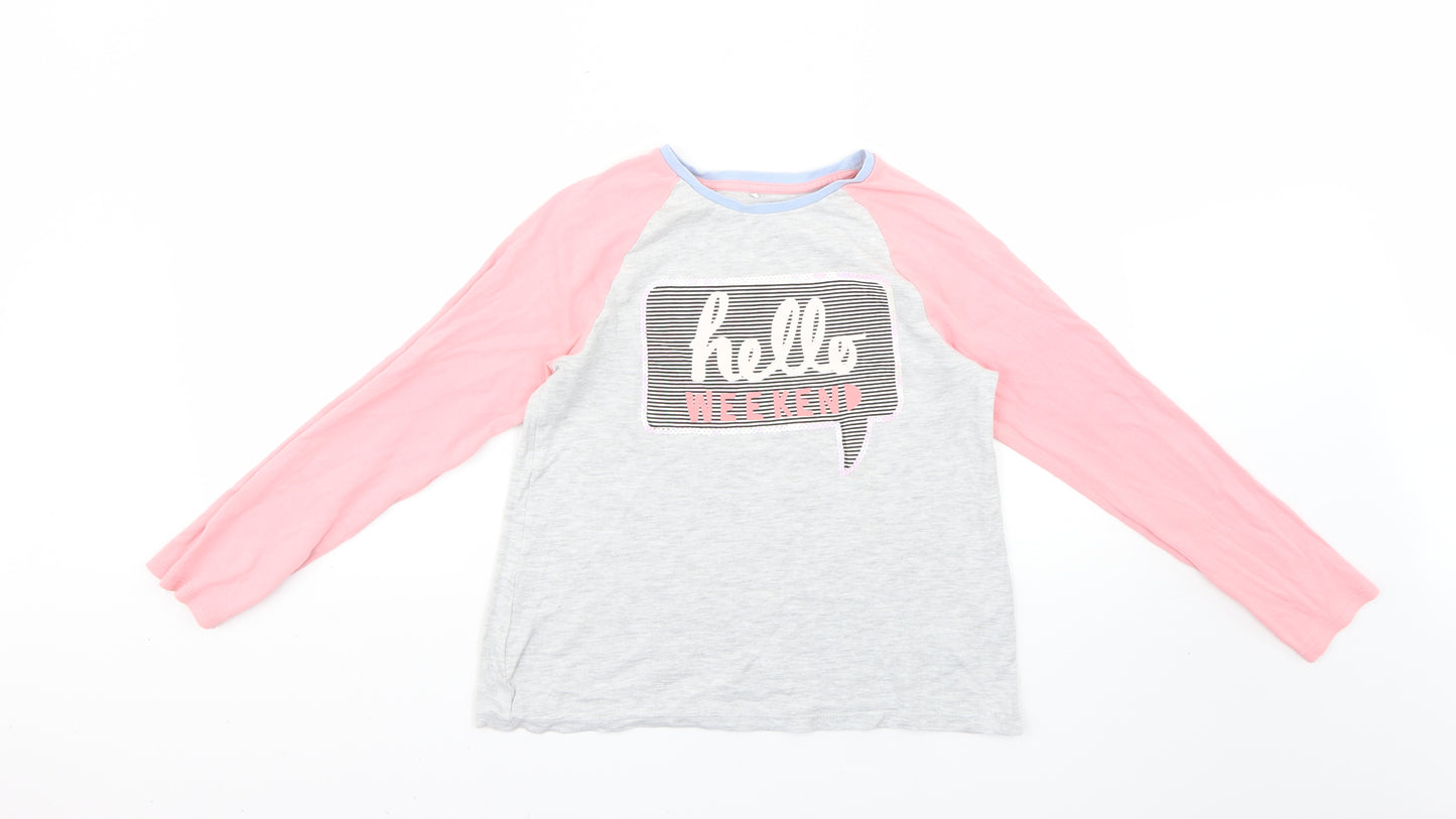 George Girls Multicoloured Geometric  Basic T-Shirt Size 11-12 Years