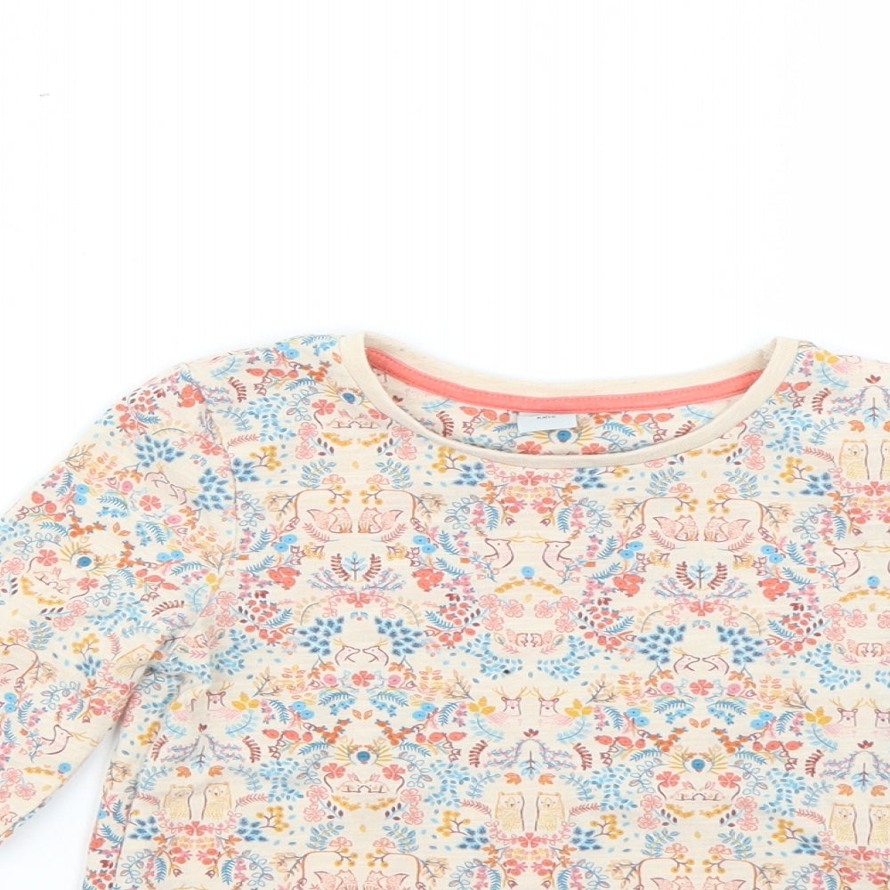 TU Girls Multicoloured Geometric  Basic T-Shirt Size 3-4 Years