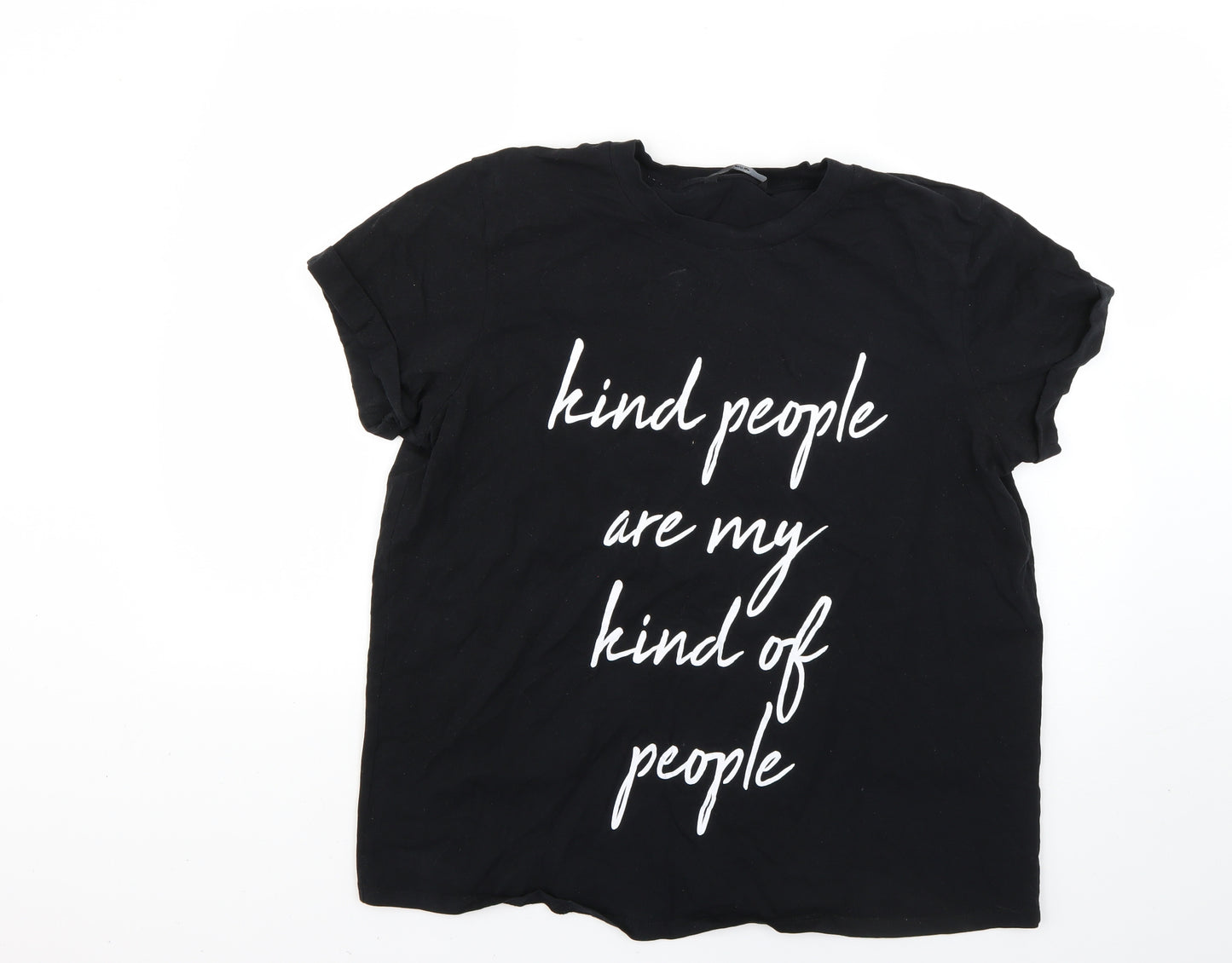 George Womens Black   Basic T-Shirt Size 18
