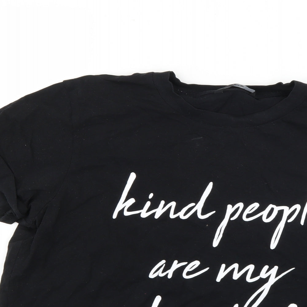 George Womens Black   Basic T-Shirt Size 18