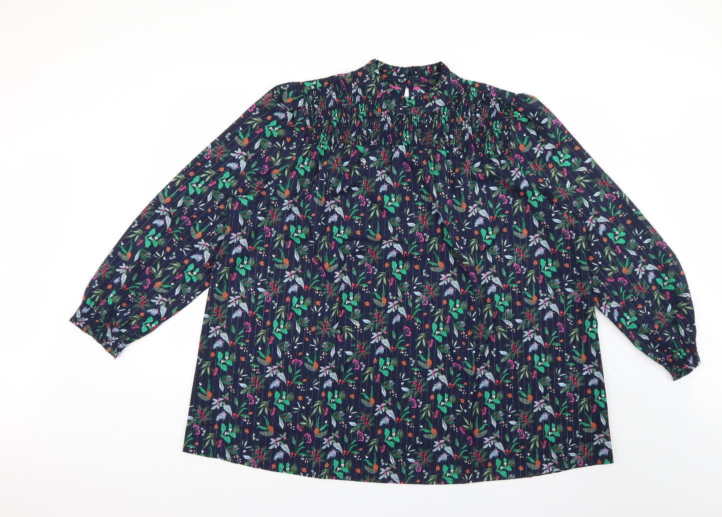 Joules Womens Multicoloured Floral  Basic Blouse Size 20