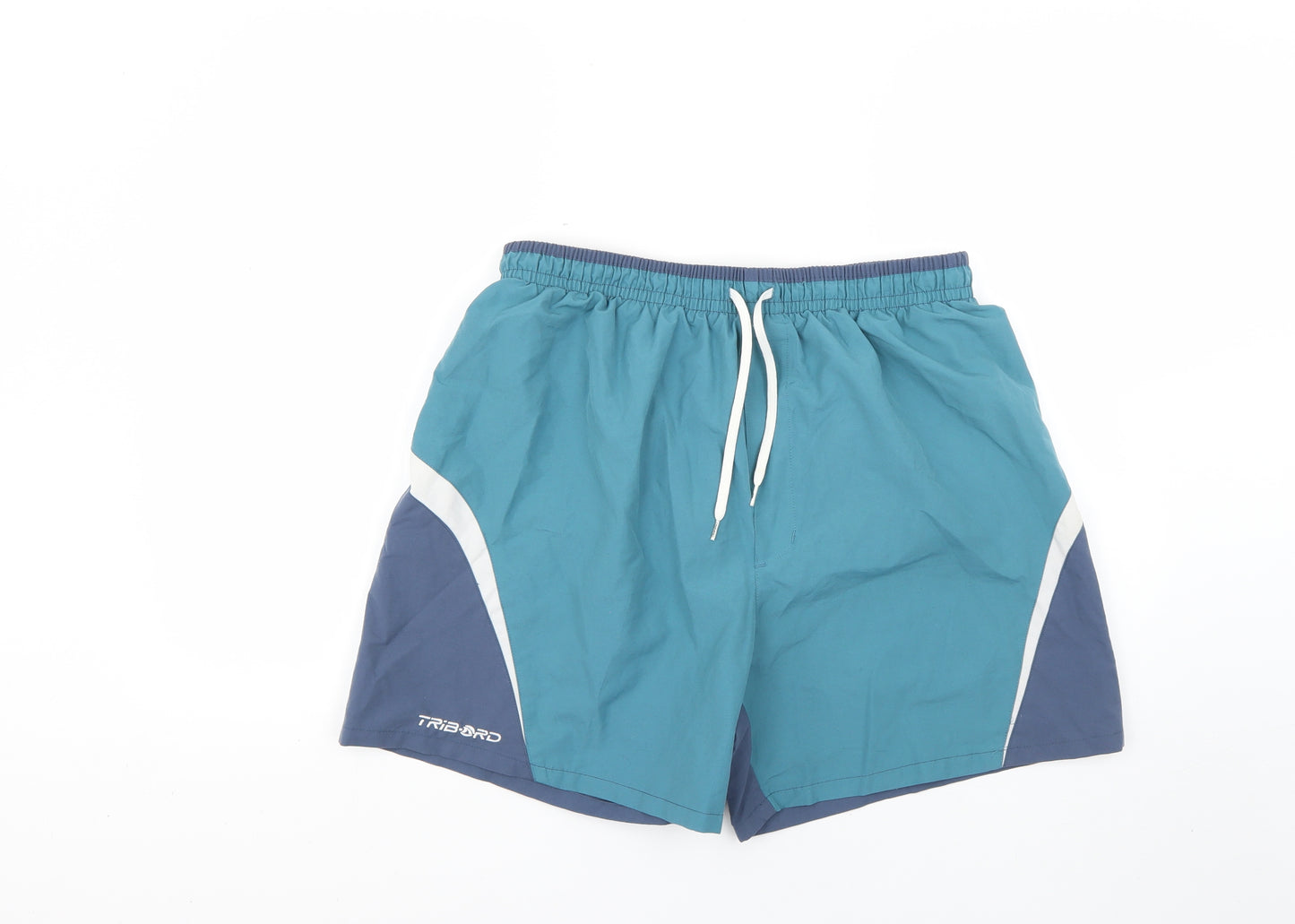 DECATHLON Mens Blue Striped  Sweat Shorts Size XL