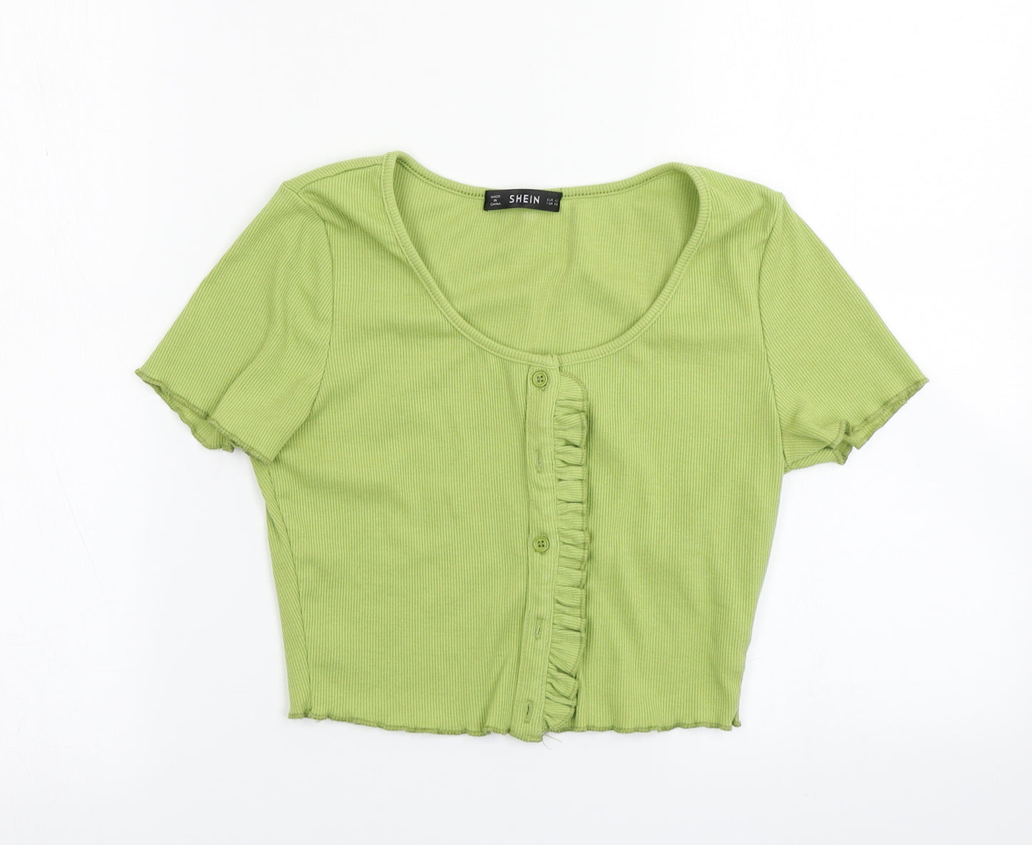 SheIn Womens Green  Knit Cardigan Jumper Size XS