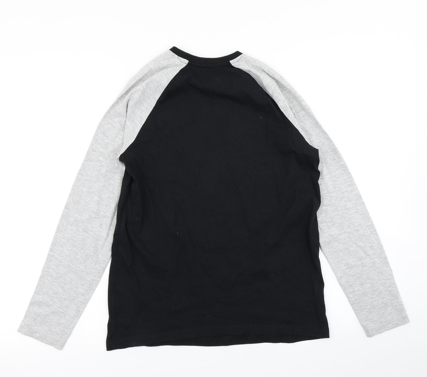 George Boys Black Colourblock  Basic T-Shirt Size 13-14 Years  - Pudsey Children in Need