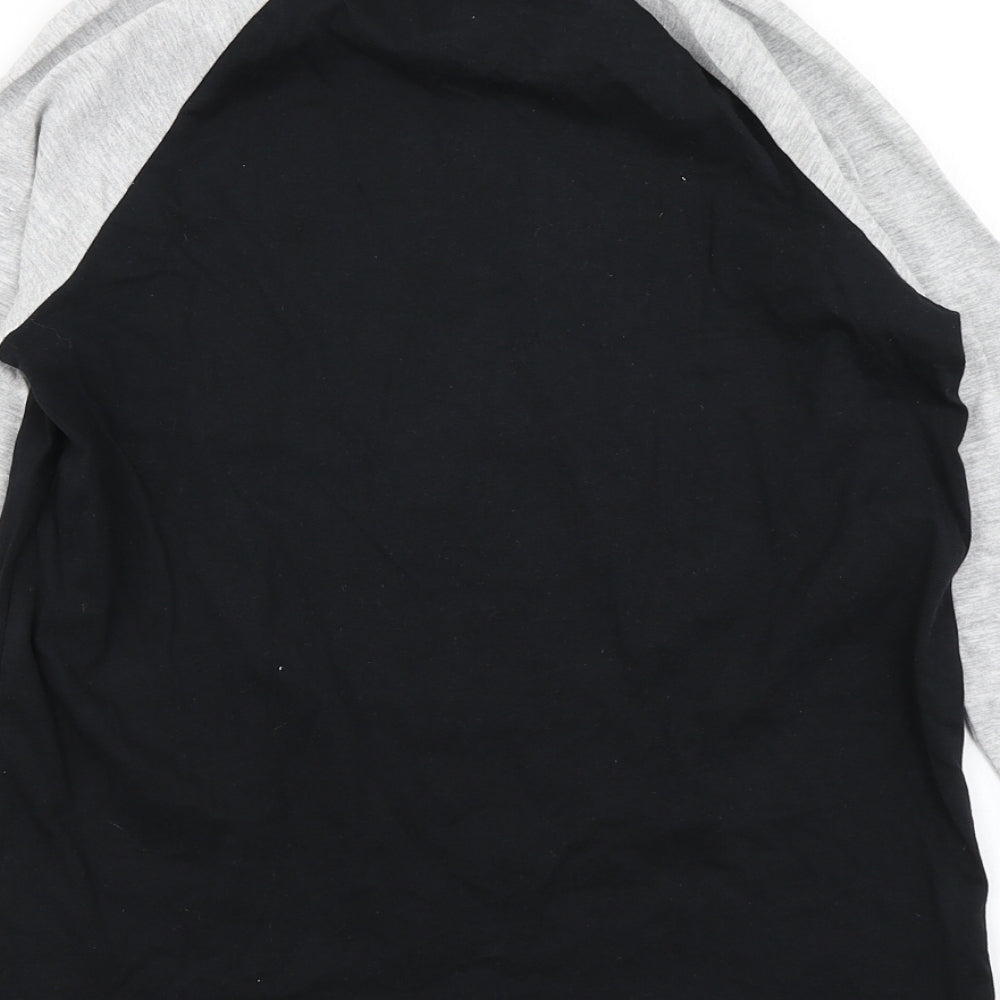 George Boys Black Colourblock  Basic T-Shirt Size 13-14 Years  - Pudsey Children in Need