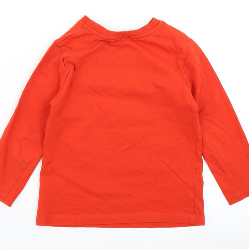 George Boys Red   Basic T-Shirt Size 3-4 Years
