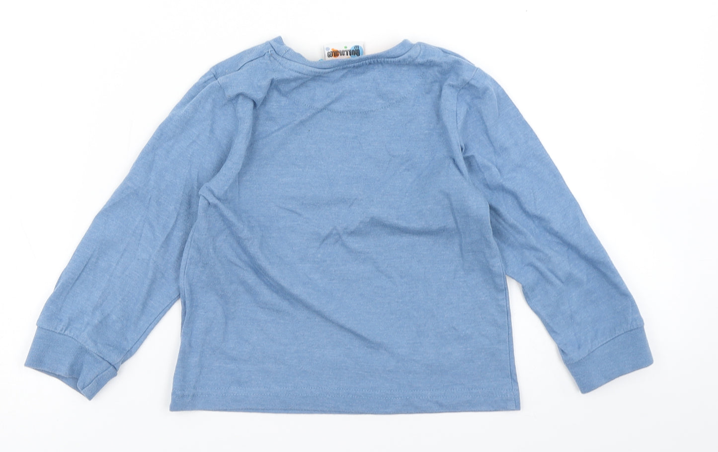 Hullabaloo Boys Blue   Basic T-Shirt Size 4-5 Years