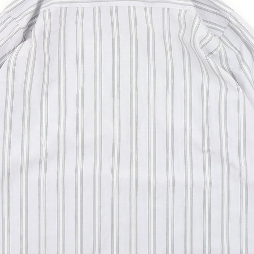 EA Mens Blue Striped   Button-Up Size M