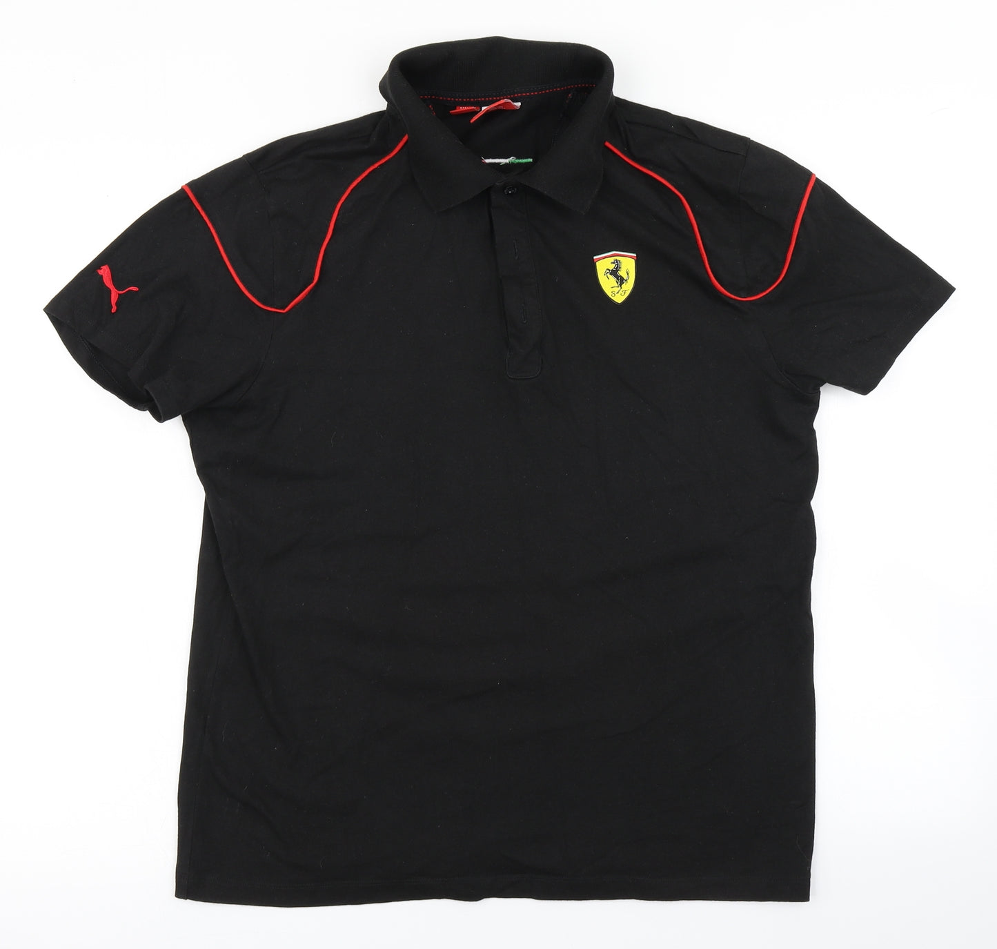 PUMA Mens Black    Polo Size M  - Ferrari
