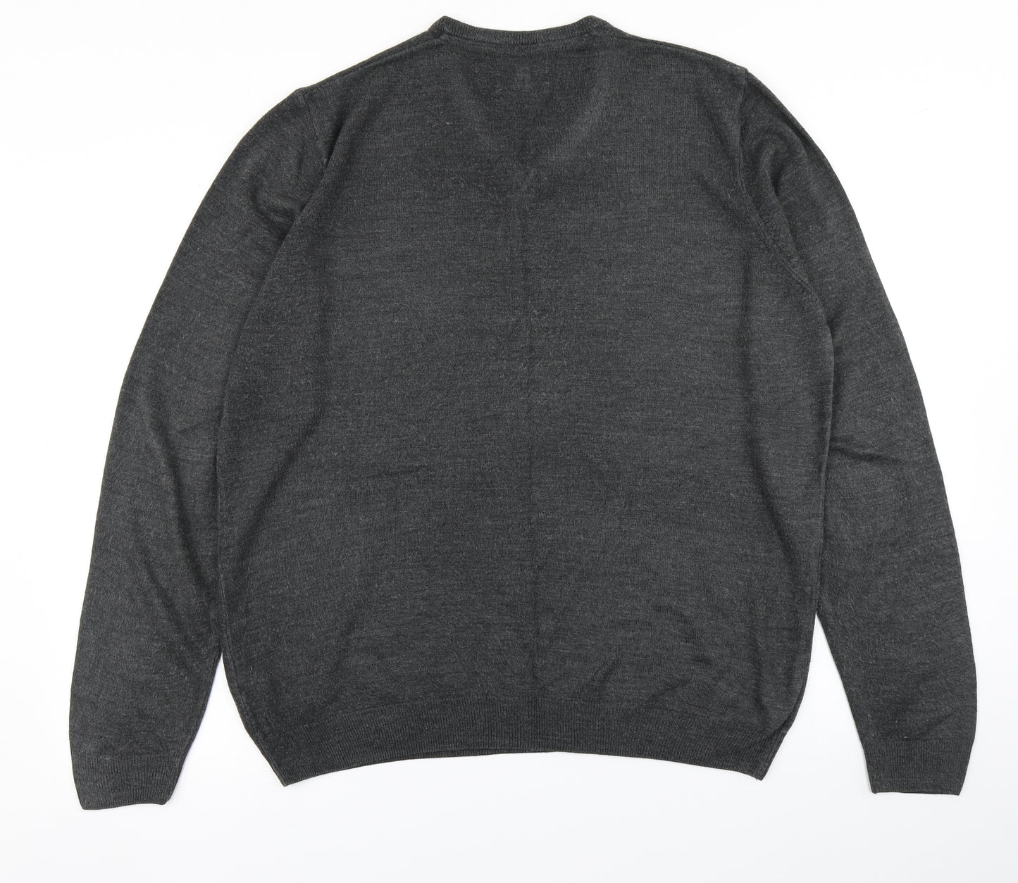 M&S Collection Mens Grey  Knit Pullover Jumper Size XL