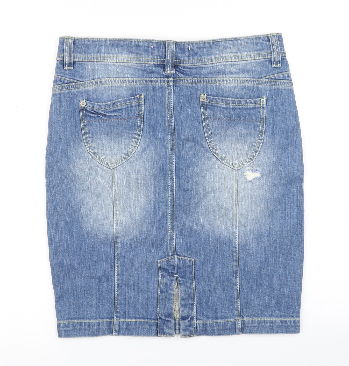 Cherokee Womens Blue  Denim Straight & Pencil Skirt Size 10