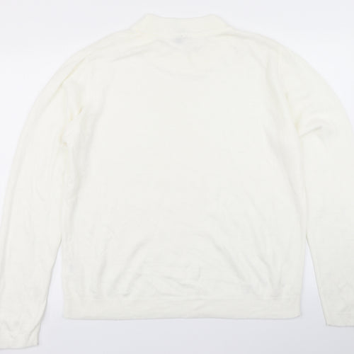 Originals Womens White  Knit Pullover Jumper Size 16