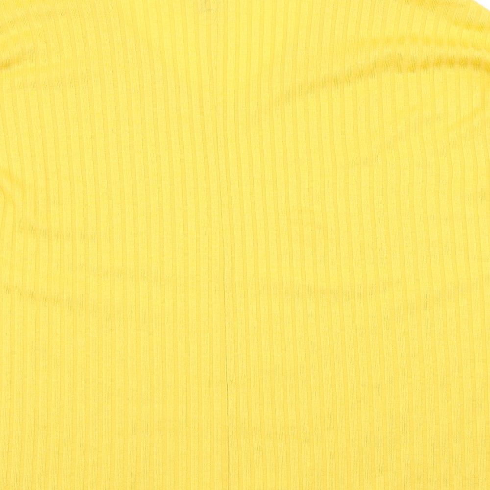 New Look Womens Yellow   Basic T-Shirt Size S