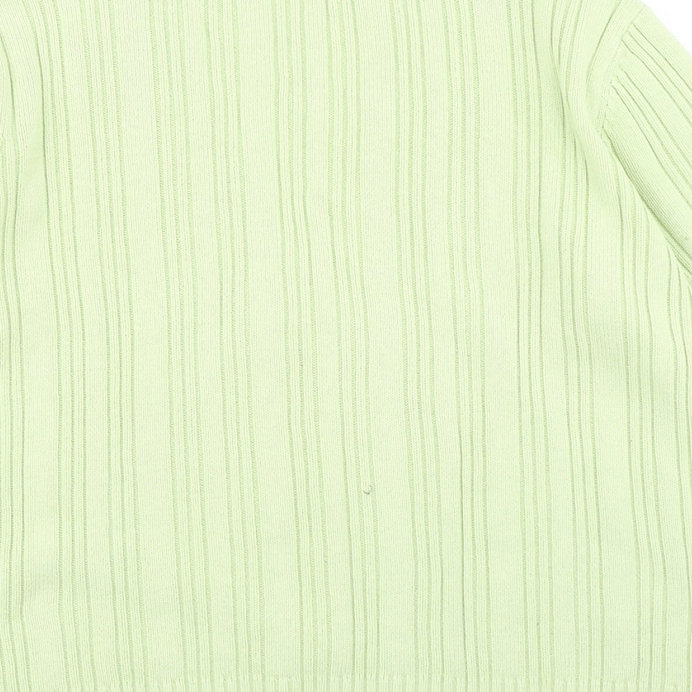 Damart Womens Green  Knit Cardigan Jumper Size 18