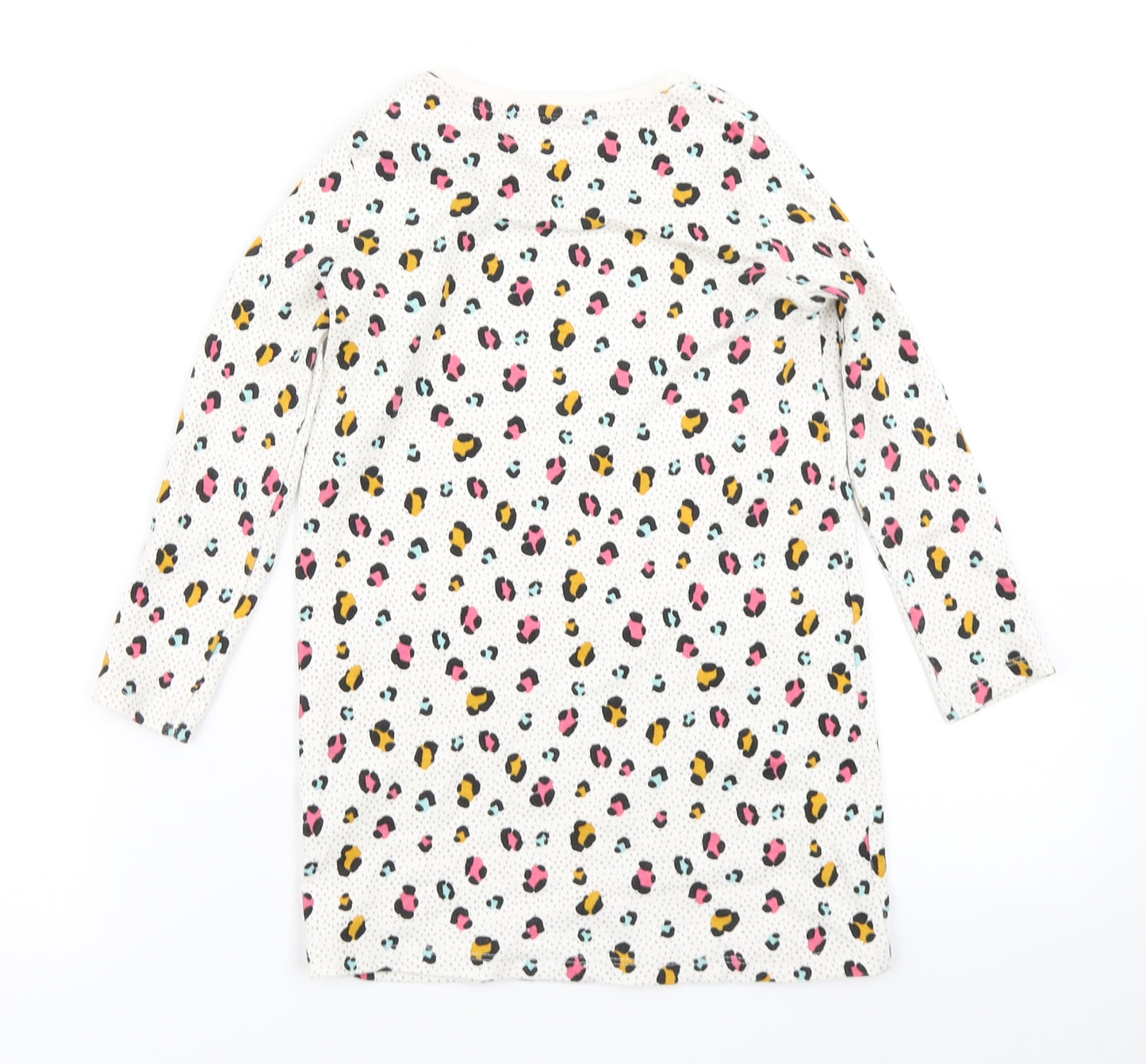 F&F Girls White Animal Print  A-Line  Size 4-5 Years