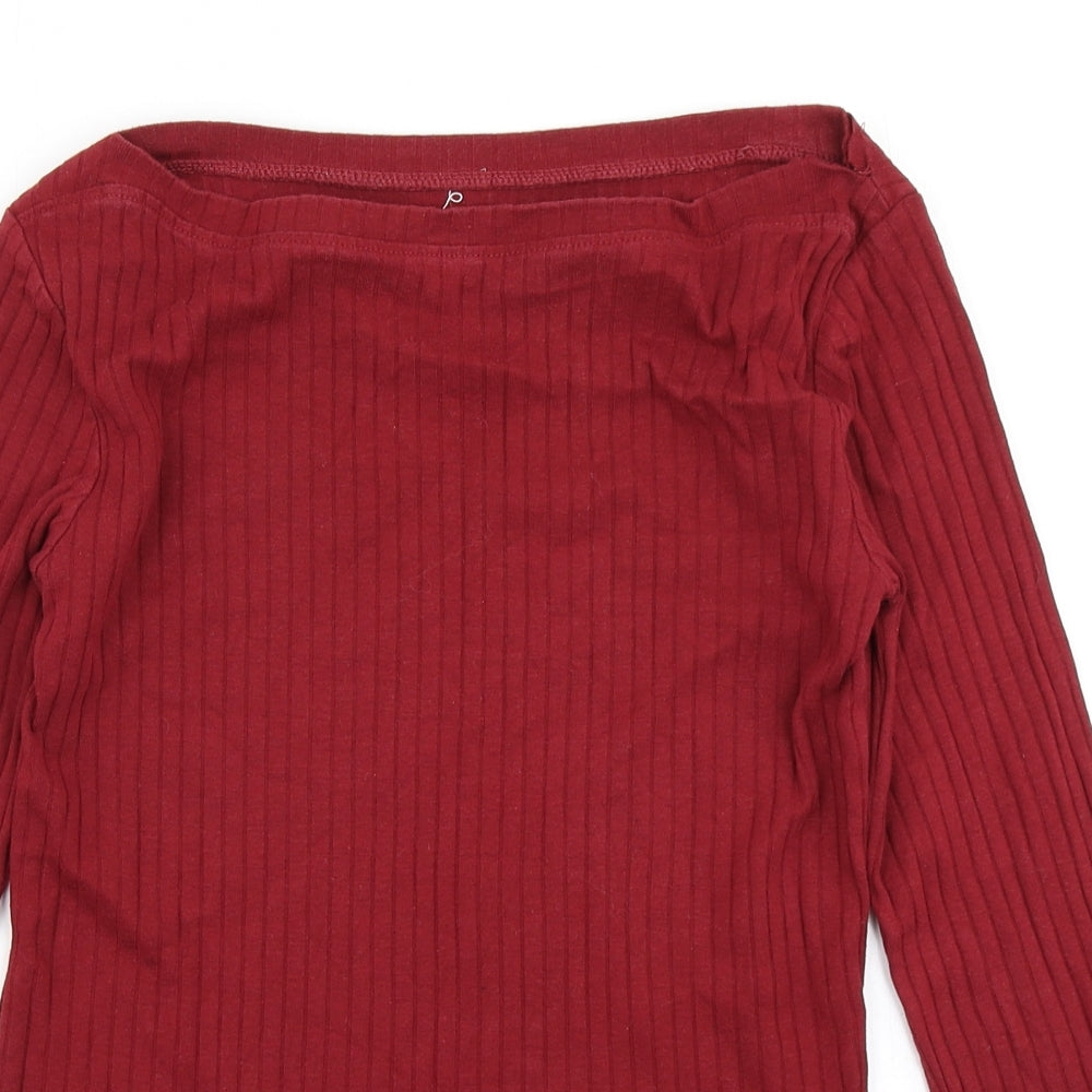 Dorothy Perkins Womens Red   Basic T-Shirt Size 10