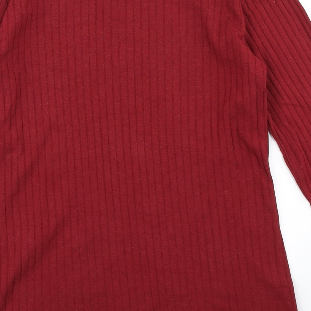 Dorothy Perkins Womens Red   Basic T-Shirt Size 10