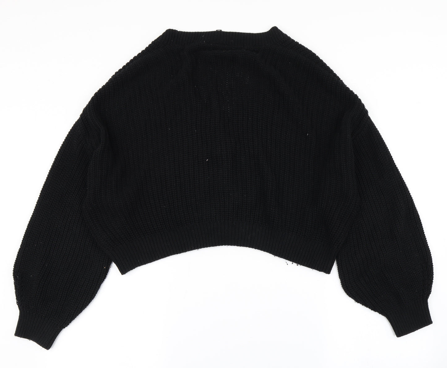 Divided Womens Black  Knit Cardigan Jumper Size L
