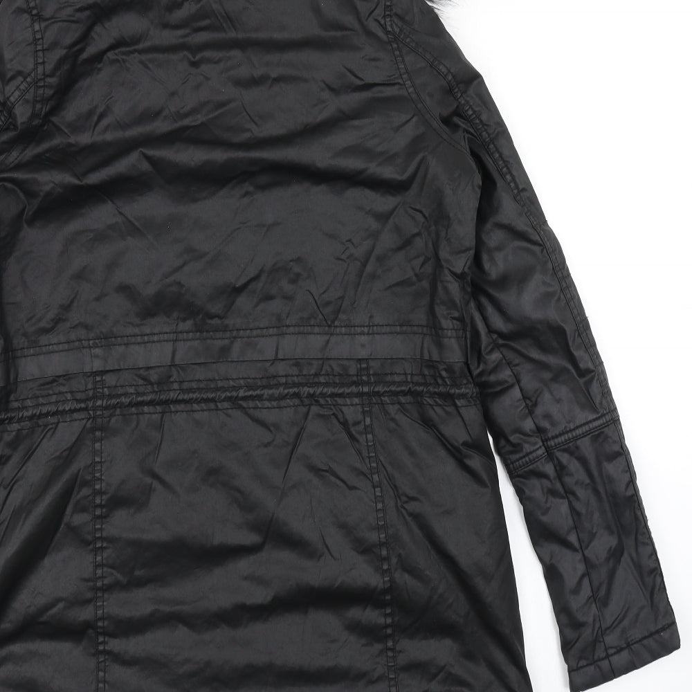 River Island Womens Black   Parka Coat Size 8
