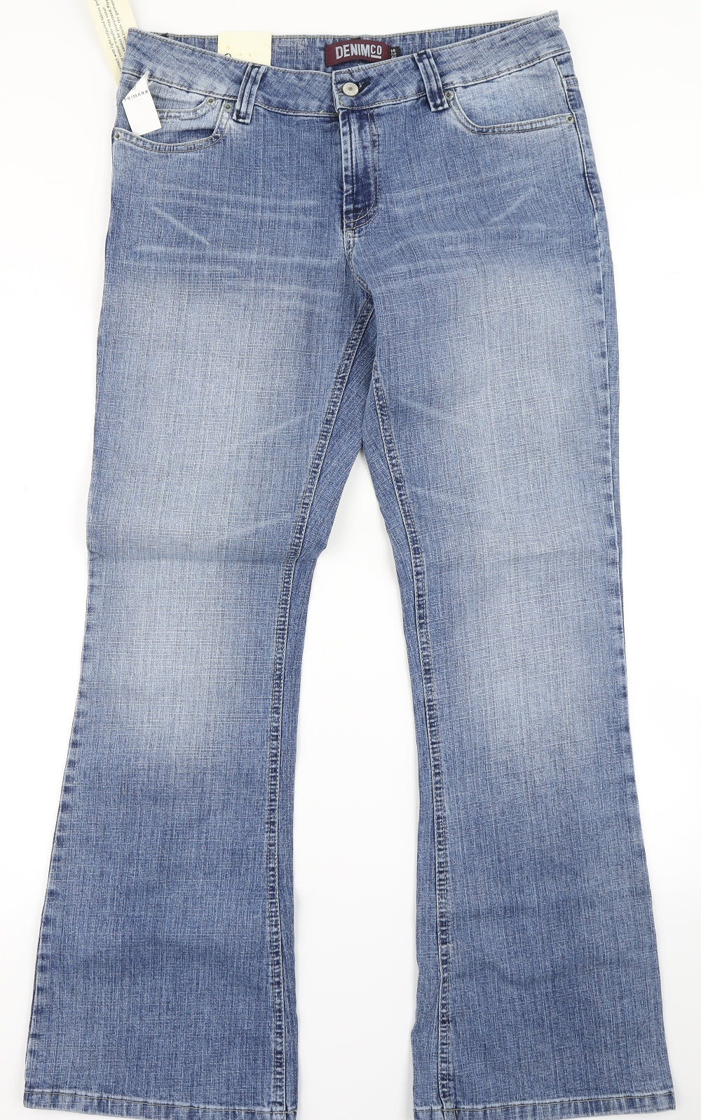 Denim Co Womens Blue  Denim Bootcut Jeans Size 14 L30 in