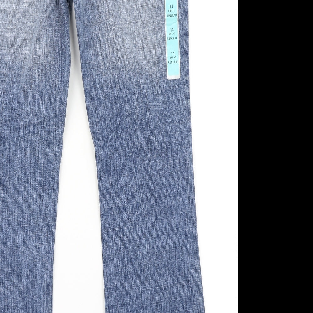 Denim Co Womens Blue  Denim Bootcut Jeans Size 14 L30 in