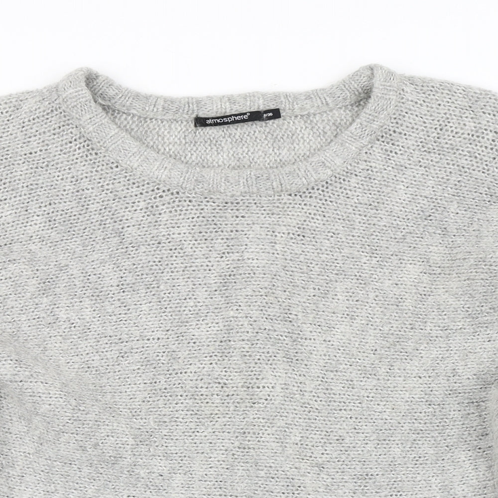 Atmosphere Womens Grey  Knit Pullover Jumper Size 8