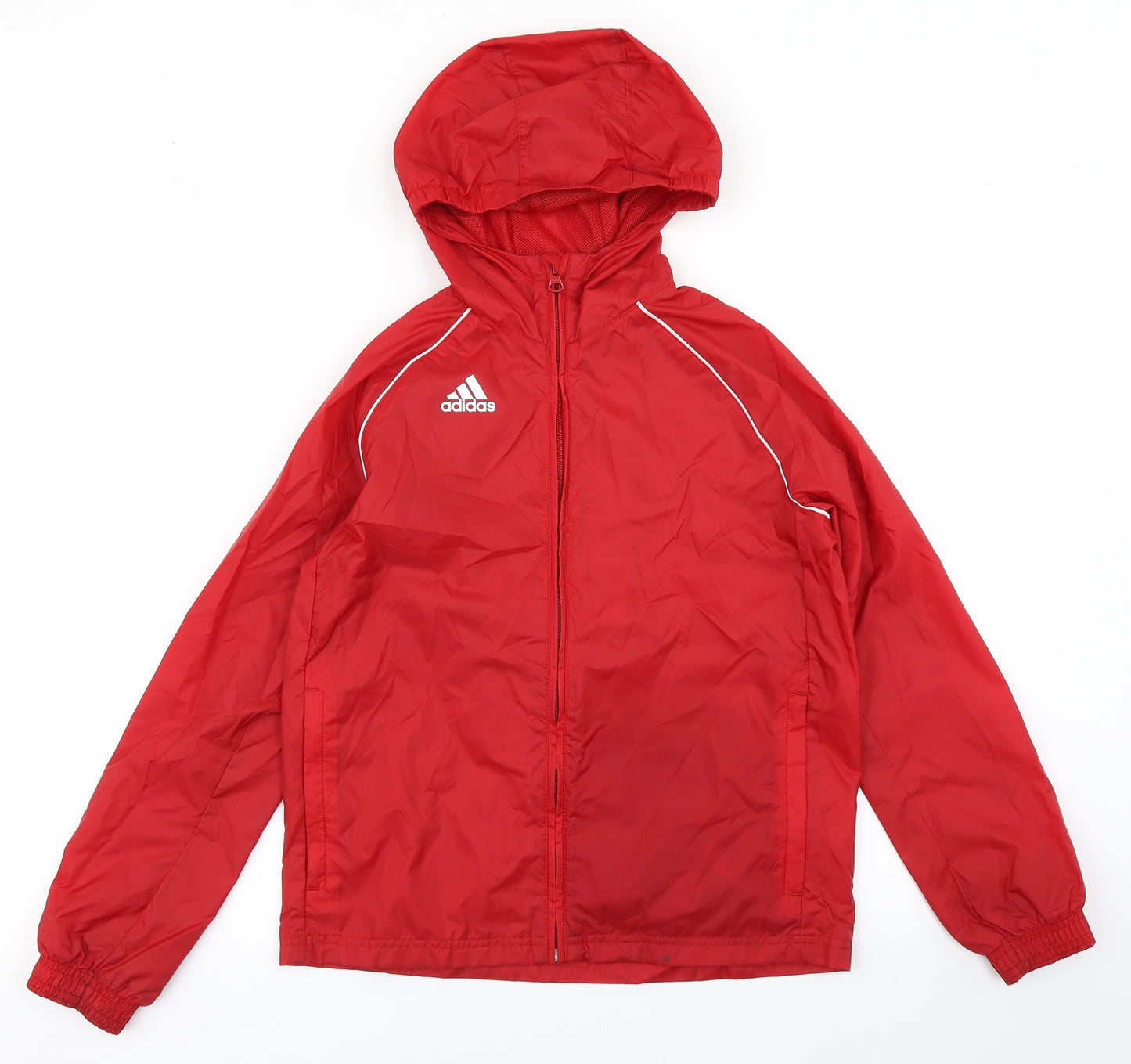 adidas Boys Red   Rain Coat Coat Size 9-10 Years