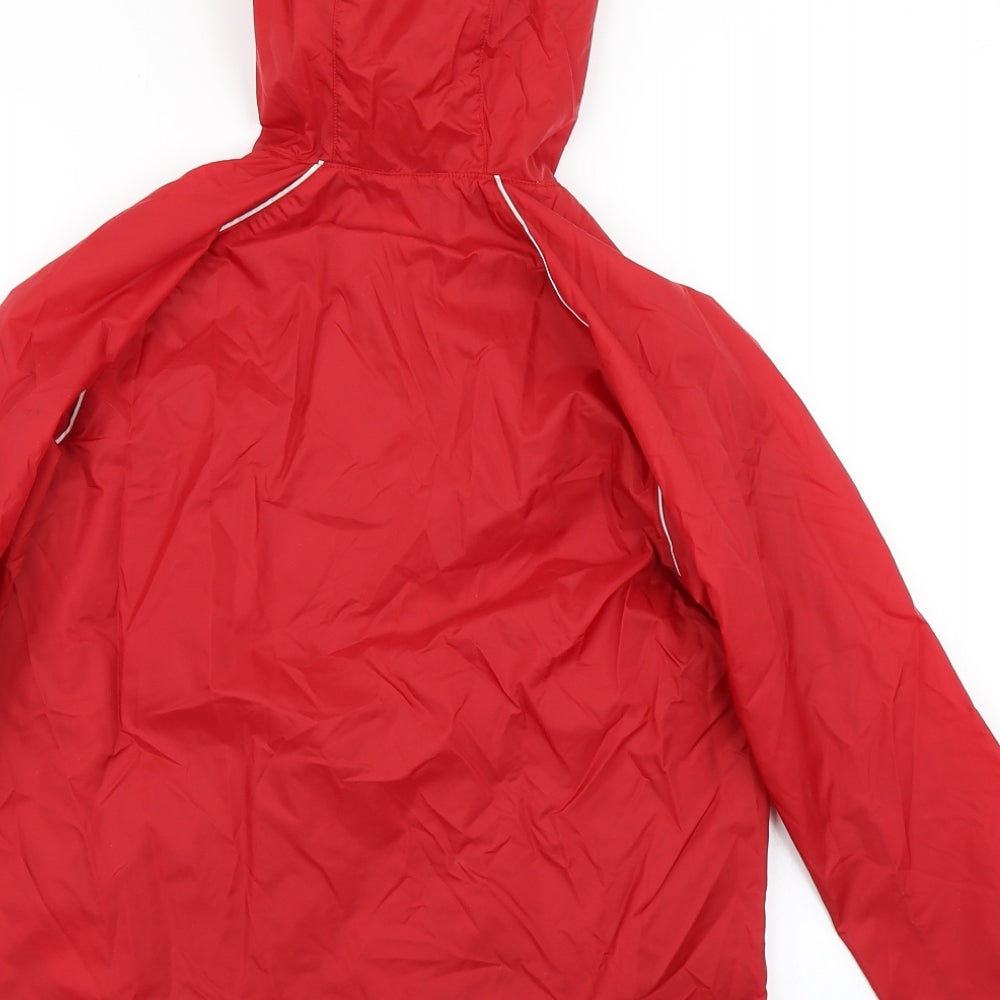 adidas Boys Red   Rain Coat Coat Size 9-10 Years