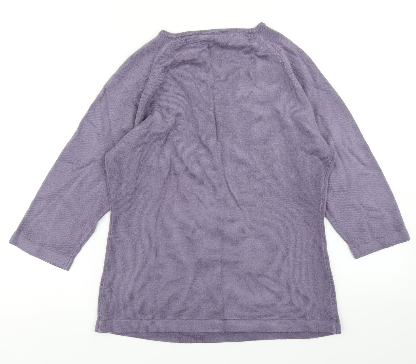 Dorothy Perkins Womens Purple  Knit Pullover Jumper Size 12