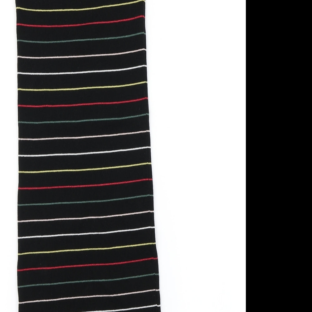 NEXT Womens Black Striped Knit Bodycon  Size 14