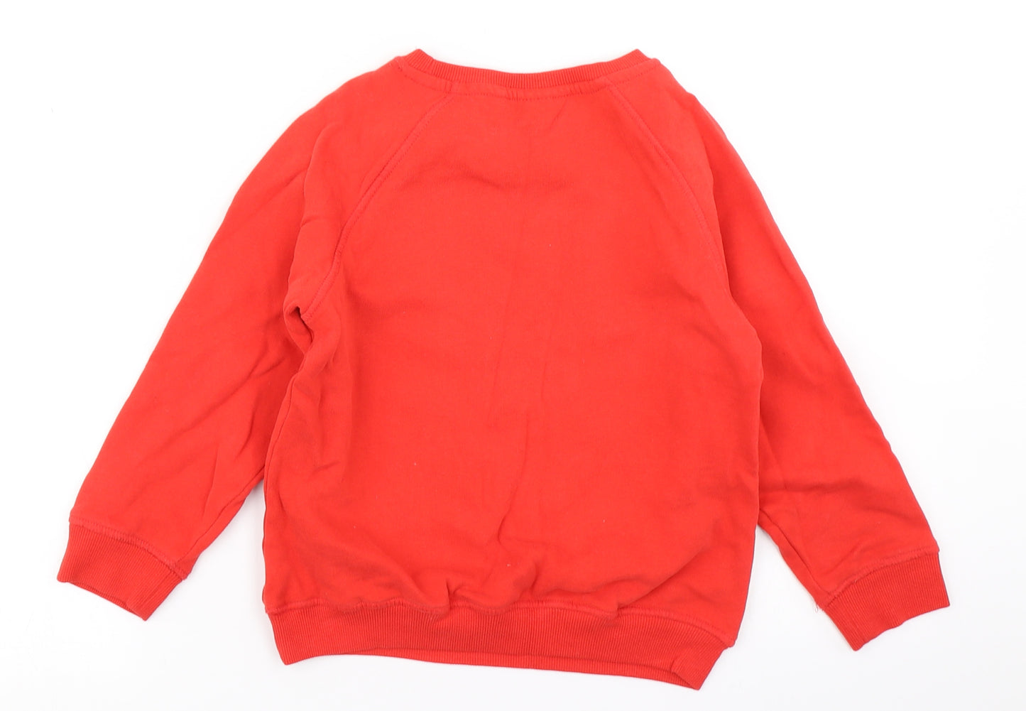NEXT Girls Red   Pullover Sweatshirt Size 8 Years  - Christmas jumper Reversible sequins