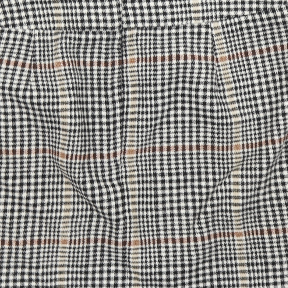 Peacocks Womens Brown Houndstooth  A-Line Skirt Size 12