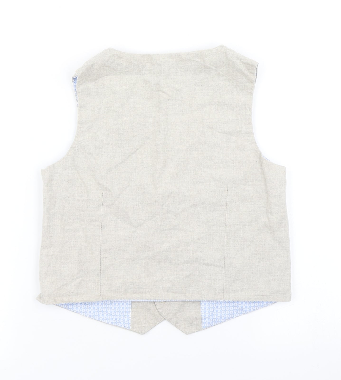 M&S Boys Beige   Jacket Waistcoat Size 8-9 Years