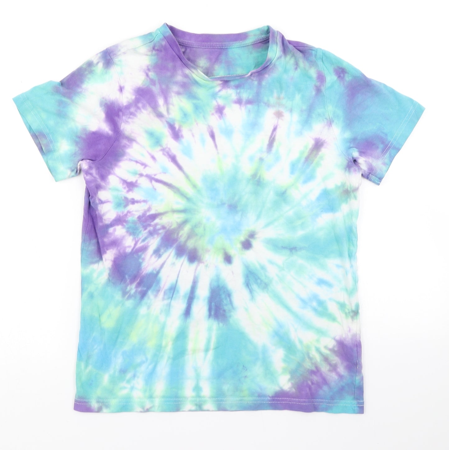 F&F Boys Blue   Basic T-Shirt Size 11-12 Years  - tie dye