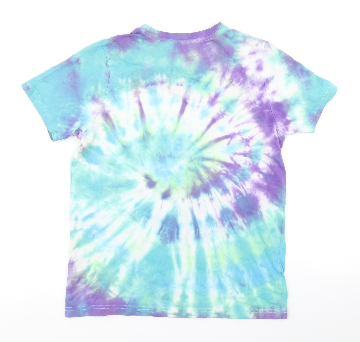 F&F Boys Blue   Basic T-Shirt Size 11-12 Years  - tie dye