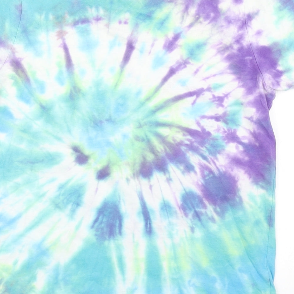 F&F Boys Blue   Basic T-Shirt Size 11-12 Years  - tie dye