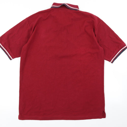 Unitex Mens Red    Polo Size M