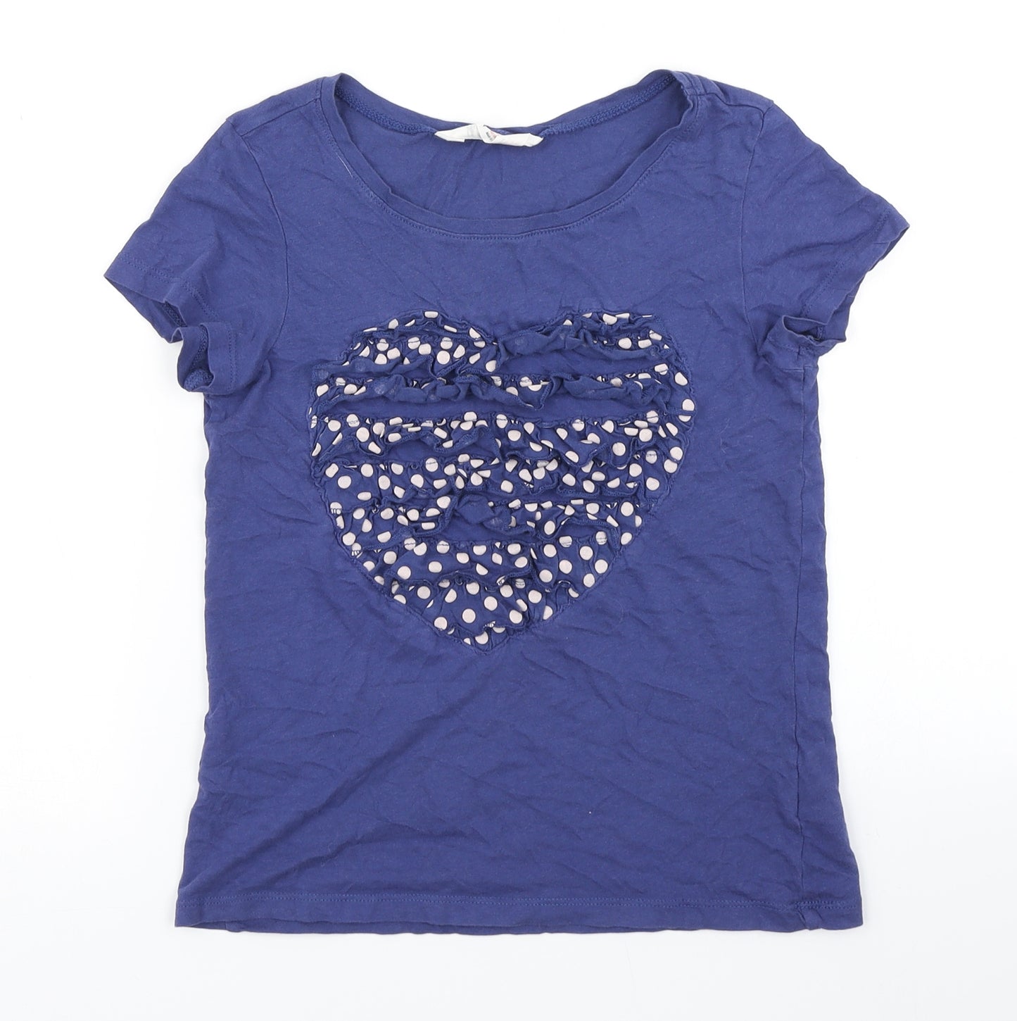H&M Girls Blue   Basic T-Shirt Size 11 Years
