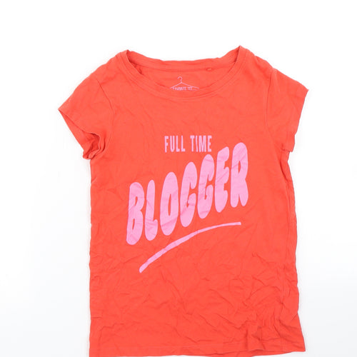 NEXT Girls Red   Basic T-Shirt Size 9 Years