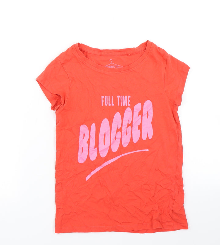 NEXT Girls Red   Basic T-Shirt Size 9 Years