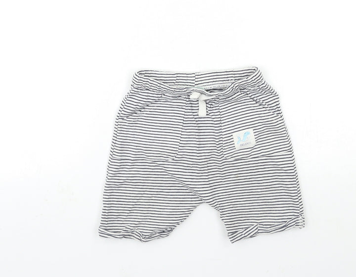 SO CUTE Baby Black Striped Jogger Trousers Size 18-24 Months