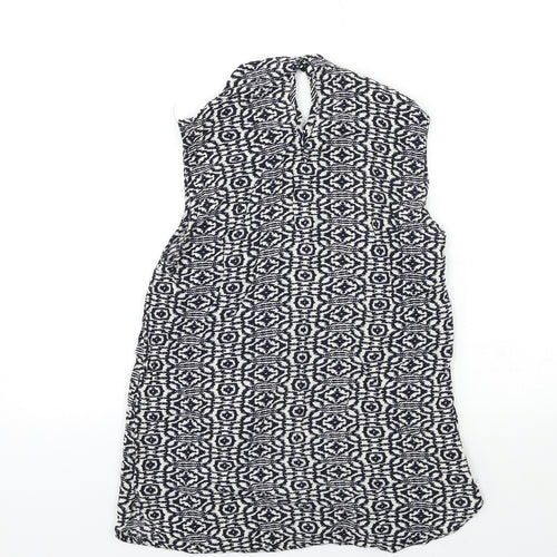 luzuz Womens Black Geometric  Basic Tank Size 6