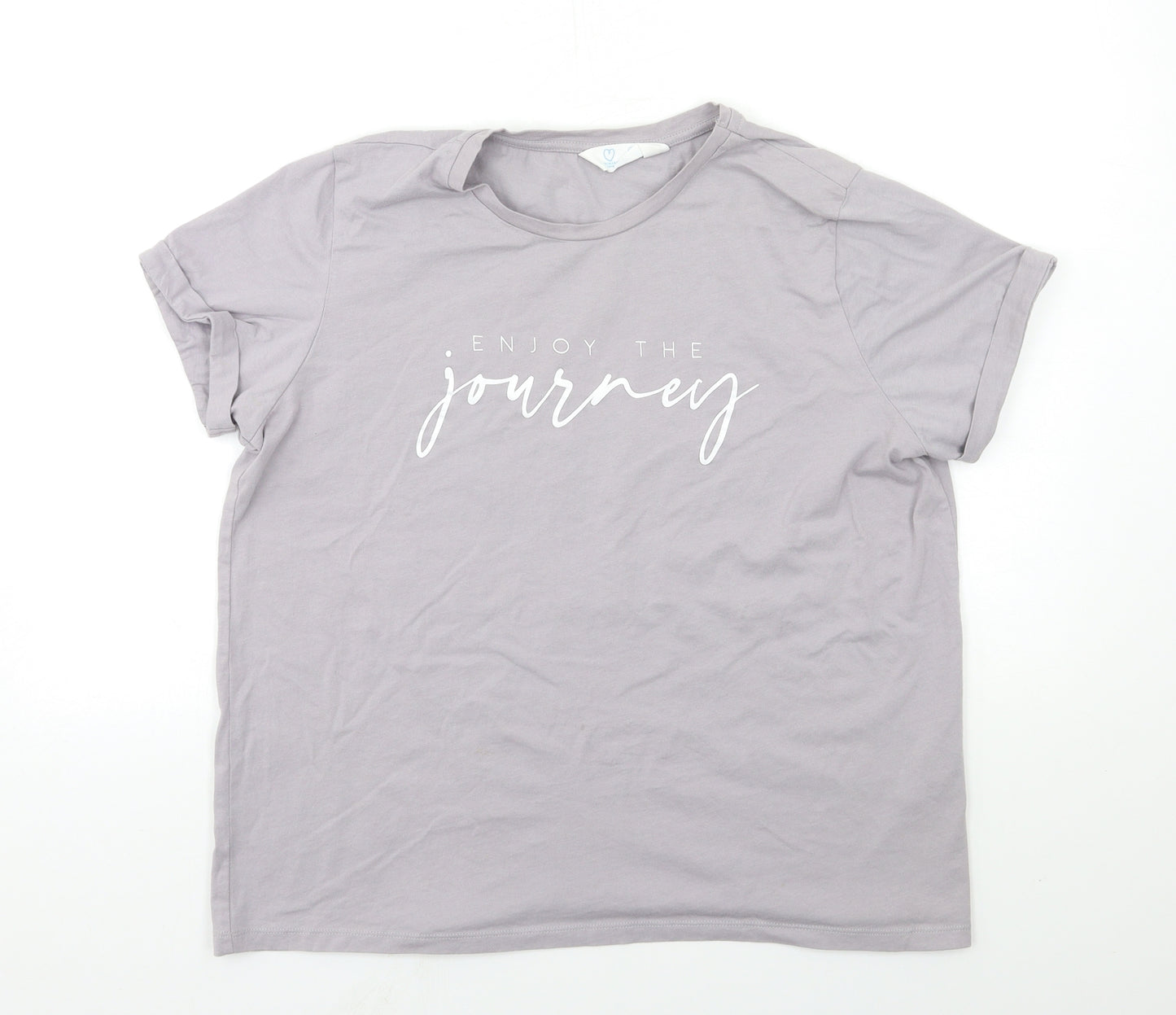 Primark Womens Grey   Basic T-Shirt Size 14
