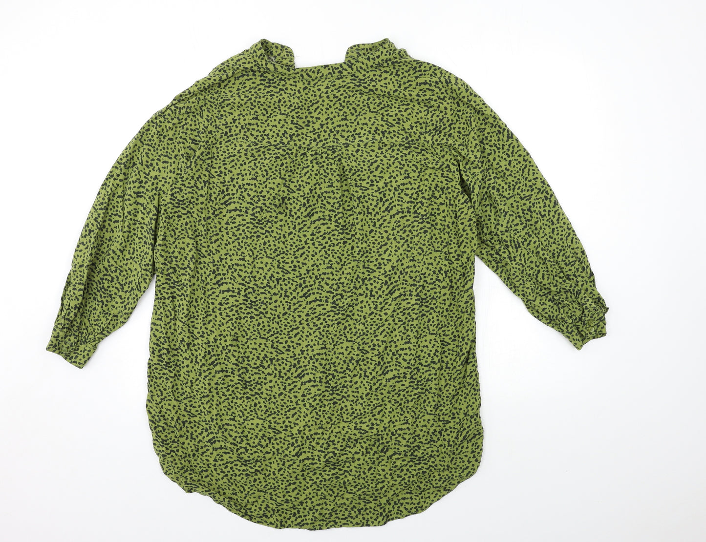 H&M Womens Green Animal Print  Shift  Size M