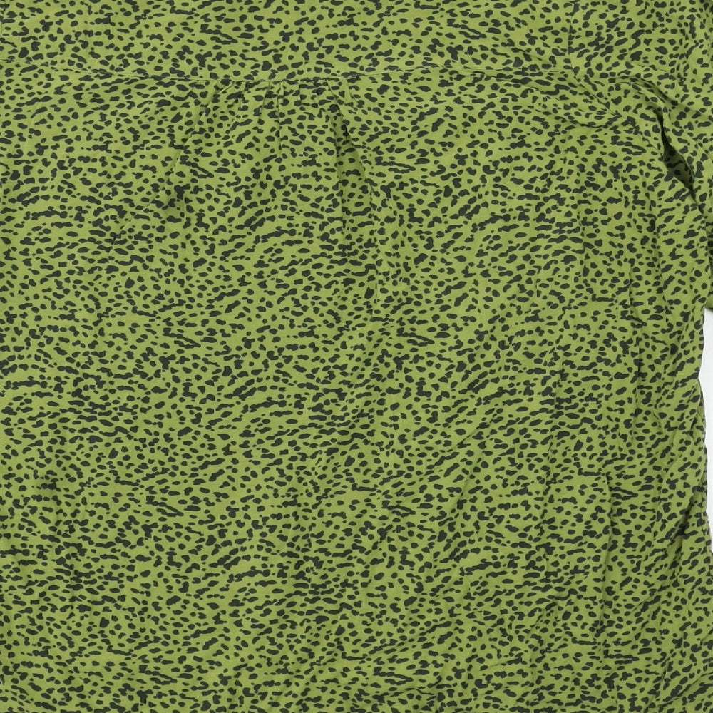 H&M Womens Green Animal Print  Shift  Size M