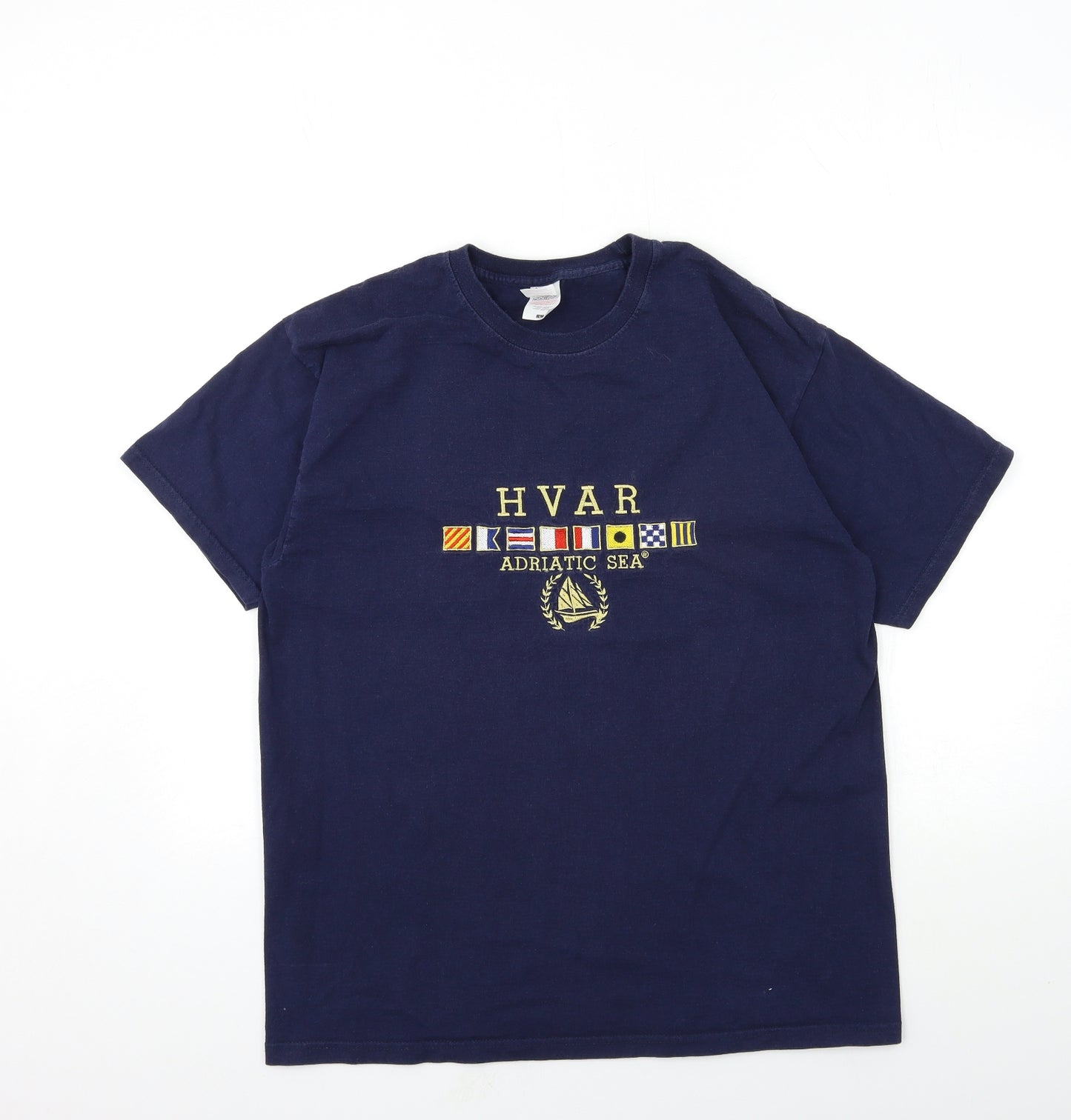 Fruit of the Loom Mens Blue    T-Shirt Size L