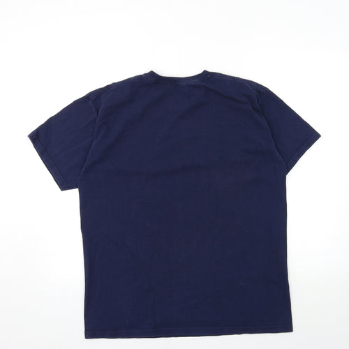 Fruit of the Loom Mens Blue    T-Shirt Size L