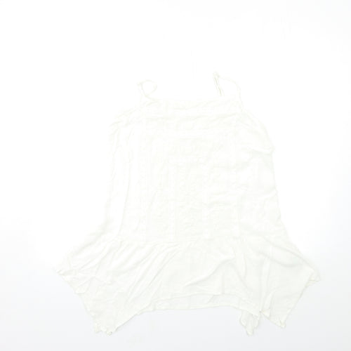 Matalan Womens White   Basic Tank Size 14