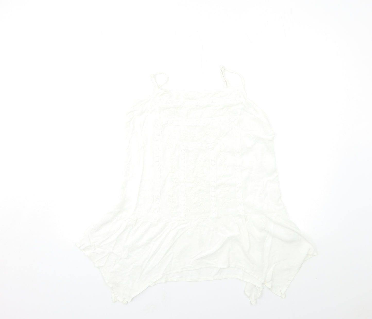 Matalan Womens White   Basic Tank Size 14