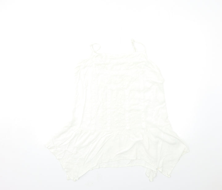 Matalan Womens White   Basic Tank Size 14